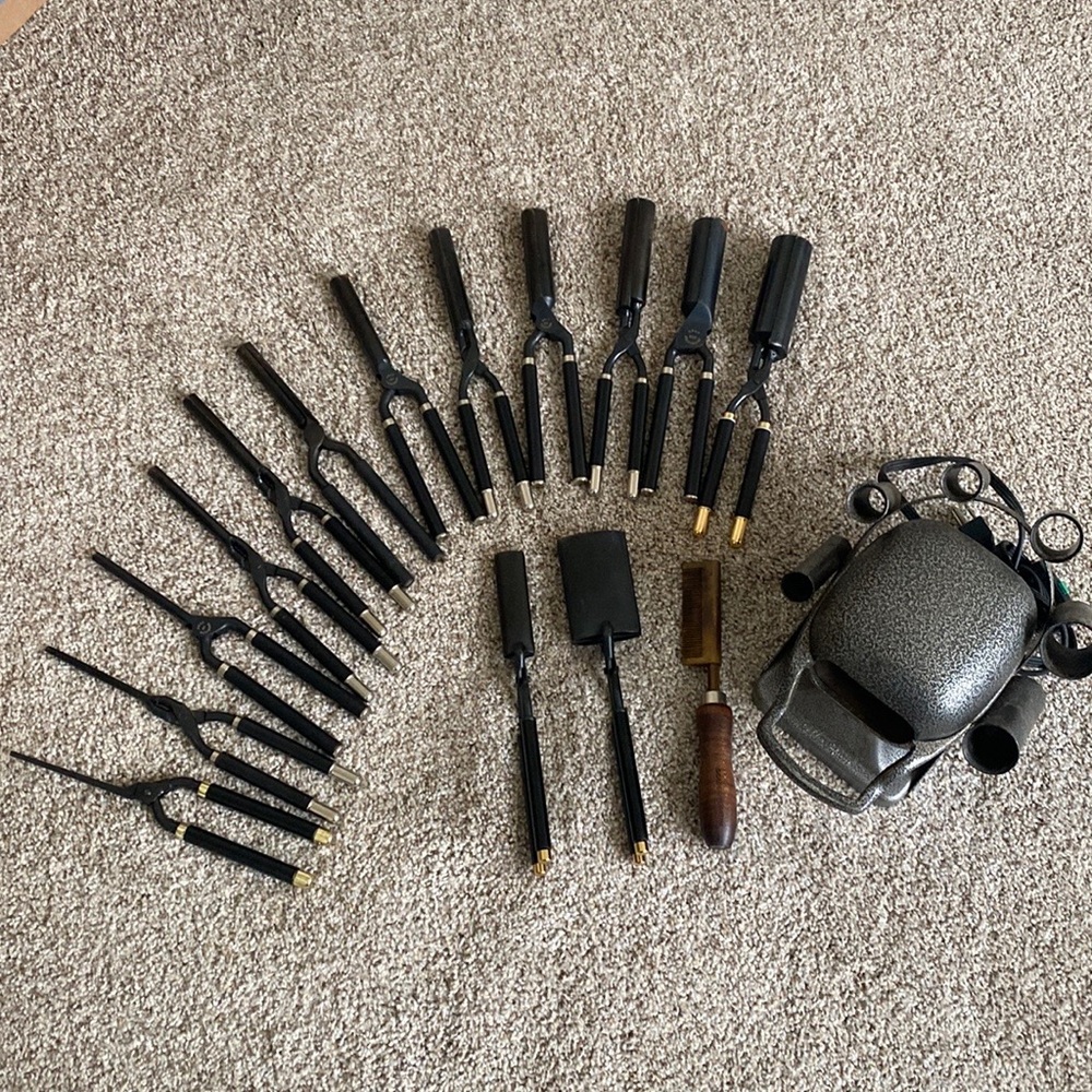 Elite Marcel Stove and 15 irons -$350